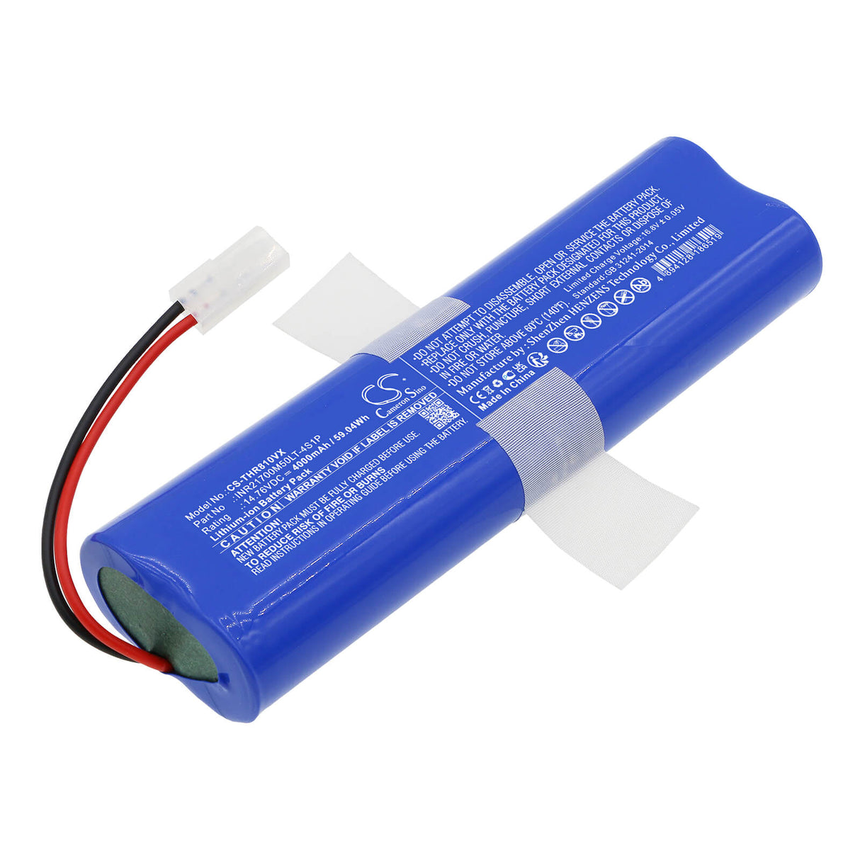 14.76V, Li-ion, 4000mAh, Vacuum battery fits 360, Botslab S8 Plus, Qh100005, S8 Plus, 59.04Wh Vacuum Cameron Sino Technology Limited