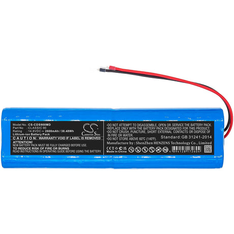 14.8V, Li-ion, 2600mAh, Medical battery fits Creative, Classic 90, 38.48Wh Medical Cameron Sino Technology Limited (Medical)