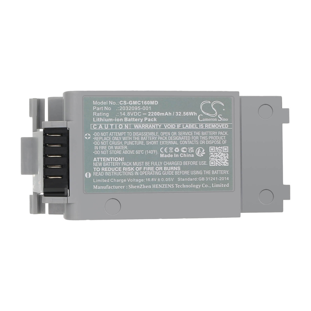 14.8V, Li-ion, 2200mAh, Medical battery fits Ge, 2032095-001, Ecg Mac 1600, Mac 1600, 32.56Wh Medical Cameron Sino Technology Limited (Medical)