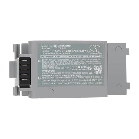 14.8V, Li-ion, 2200mAh, Medical battery fits Ge, 2032095-001, Ecg Mac 1600, Mac 1600, 32.56Wh Medical Cameron Sino Technology Limited (Medical)