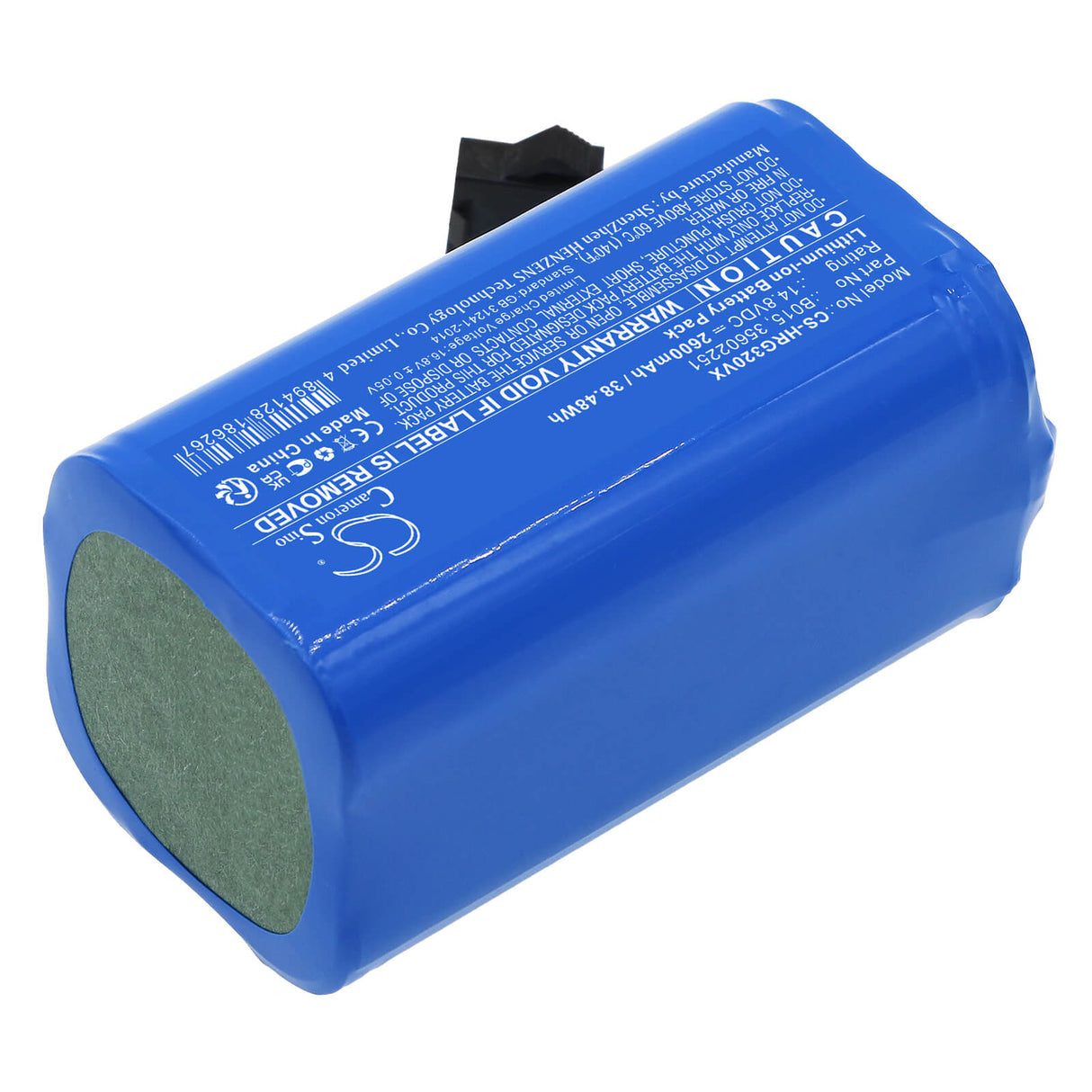 14.8v, Li-ion, 2600mah, Vacuum battery fits Hoover, Hg0320h0011, Hgo31, 38.48wh Vacuum Cameron Sino Technology Limited