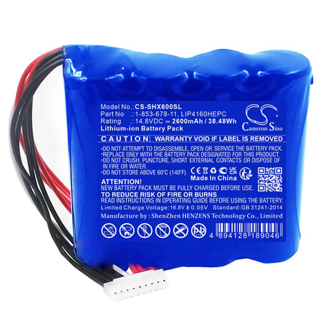 14.8V, Li-ion, 2600mAh, Speaker battery fits Sony, Gtk-xb60, 38.48Wh Speaker Cameron Sino Technology Limited
