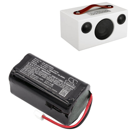 14.8V, Li-ion, 2600mAh, Speaker battery fits Audio Pro, Tf18650-2200-1s4pb, Addon T10, Addon T3, 38.48Wh Speaker Cameron Sino Technology Limited