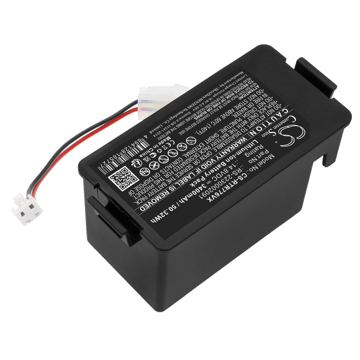 14.8V, Li-ion, 3400mAh, Vacuum battery fits Rowenta, Tefal, Explorer 80, Rr 7747 Wh 4q0, Rr 7755 Wh 4q0, 50.32Wh Vacuum Cameron Sino Technology Limited