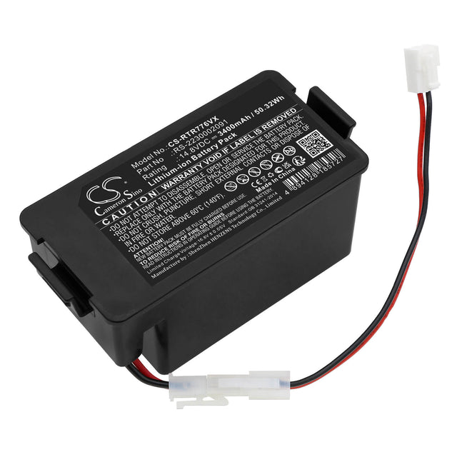 14.8V, Li-ion, 3400mAh, Vacuum battery fits Rowenta, Tefal, Explorer 80, Rr 7747 Wh 4q0, Rr 7755 Wh 4q0, 50.32Wh Vacuum Cameron Sino Technology Limited