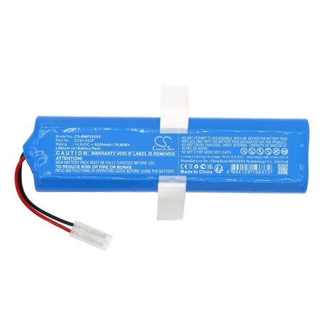 14.8V, Li-ion, 5200mAh, Vacuum battery fits Roemo, Syb2, Syb2 Pro, 76.96Wh Vacuum Cameron Sino Technology Limited
