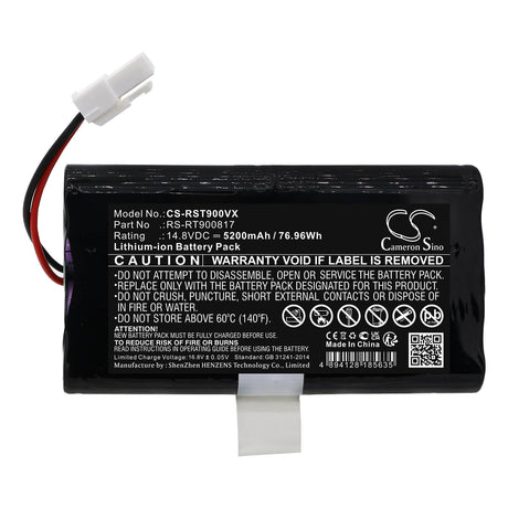 14.8V, Li-ion, 5200mAh, Vacuum battery fits Rowenta, Rr8021, Rr8021wh, Rr8024wh, 76.96Wh Vacuum Cameron Sino Technology Limited