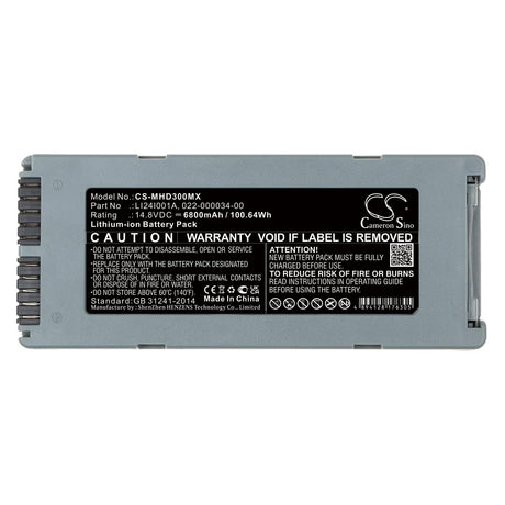 14.8V, Li-ion, 6800mAh, Medical battery fits Mindray, 022-000034-00, Beneheart D1, Beneheart D2, 100.64Wh Medical Cameron Sino Technology Limited (Medical)