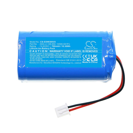 14.8V, Li-ion, 700mAh, Vacuum battery fits Ecovacs, Winbot W830, Winbot W833, Winbot W835, 10.36Wh Vacuum Cameron Sino Technology Limited
