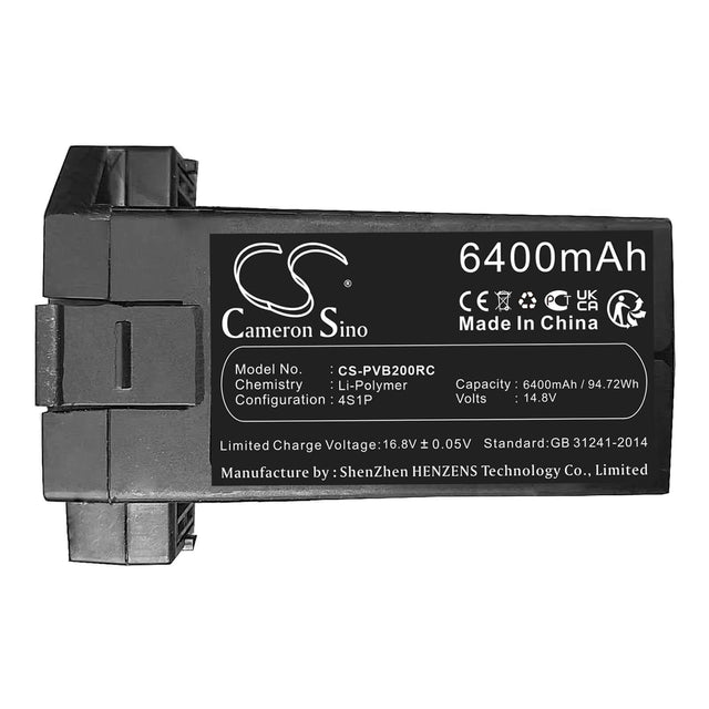 14.8V, Li-Polymer, 6400mAh, Drones battery fits Powervision, Pegib10, Poweregg, 94.72Wh Drones Cameron Sino Technology Limited