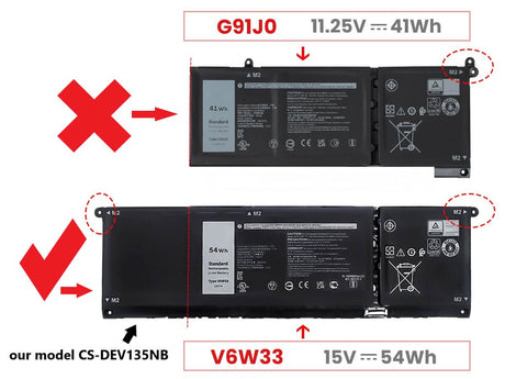15.0v, Li-ion, 3500mah, Battery Fits Dell, Inspiron 13 5310, Inspiron 14 5410, 52.50wh Notebook, Laptop Cameron Sino Technology Limited   