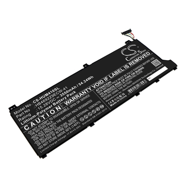 15.28v, Li-polymer, 3550mah, Battery Fits Honor, Magicbook 14, 54.24wh Notebook, Laptop Cameron Sino Technology Limited   