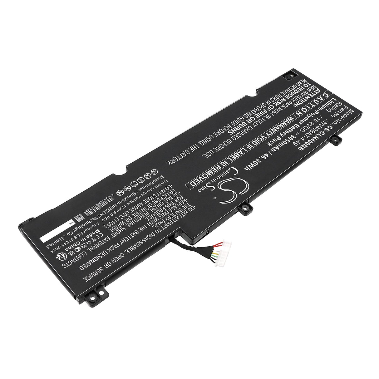 15.2v, Li-ion, 3050mah, Notebook Battery Fits Various Brands Nv40mb, Nv40me, 46.36wh Notebook, Laptop Cameron Sino Technology Limited