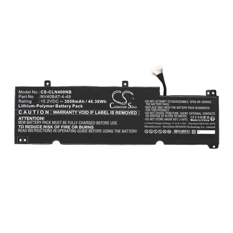 15.2v, Li-ion, 3050mah, Notebook Battery Fits Various Brands Nv40mb, Nv40me, 46.36wh Notebook, Laptop Cameron Sino Technology Limited