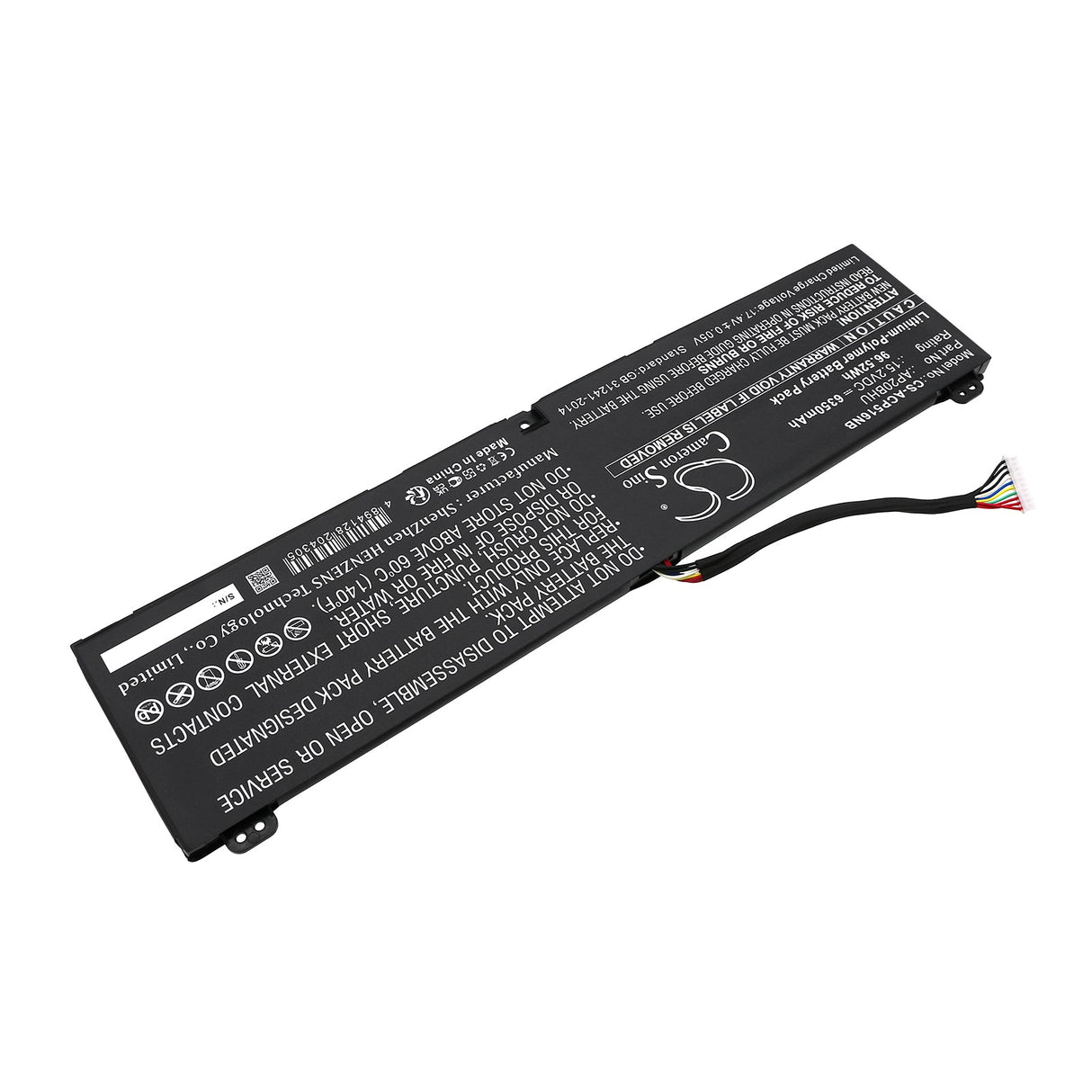 15.2v, Li-ion, 6350mah, Acer Battery Fits Conceptd 5 Cn516-72g, Conceptd 5 Cn516-72g-74kq, 96.52wh Notebook, Laptop Cameron Sino Technology Limited