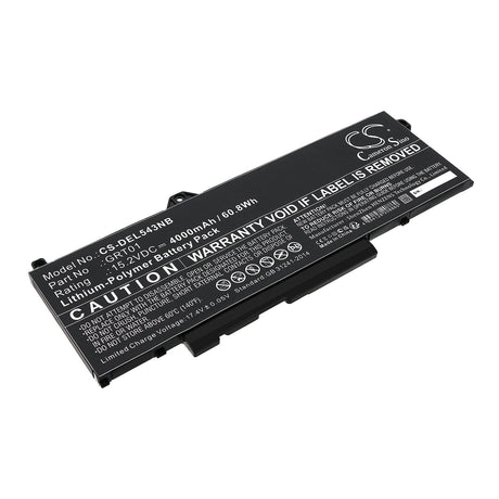 15.2V, Li-Polymer, 4000mAh, Notebook, Laptop battery fits Dell, Alienware M17 R5 Amd, Latitude 14 5431, 60.8Wh Notebook, Laptop Cameron Sino Technology Limited