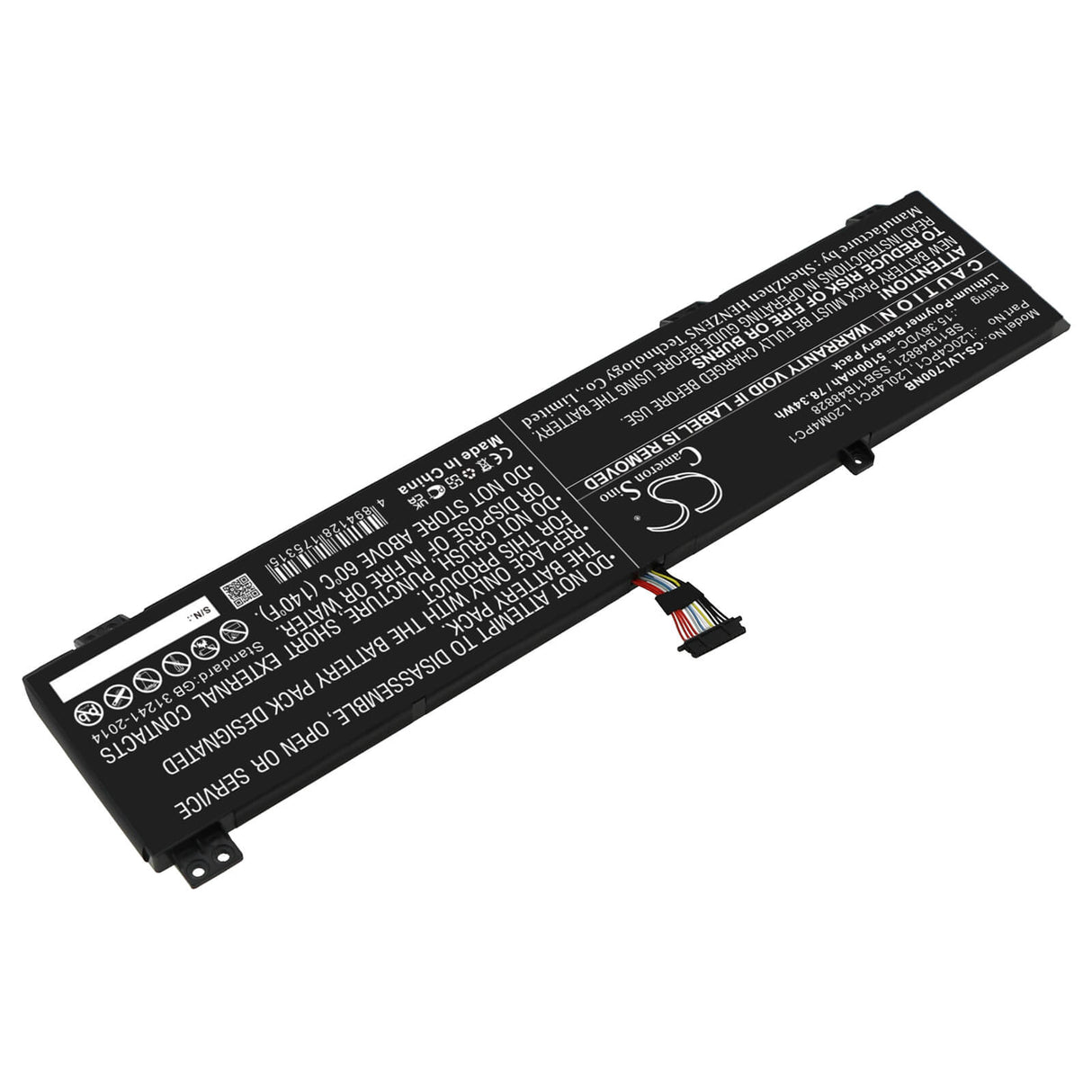 15.36v, Li-ion, 5100mah, Battery Fits Lenovo, Legion 5 15ach 82ju00brge, Legion 5 15ach 82ju00btge, 78.34wh Notebook, Laptop Cameron Sino Technology Limited   