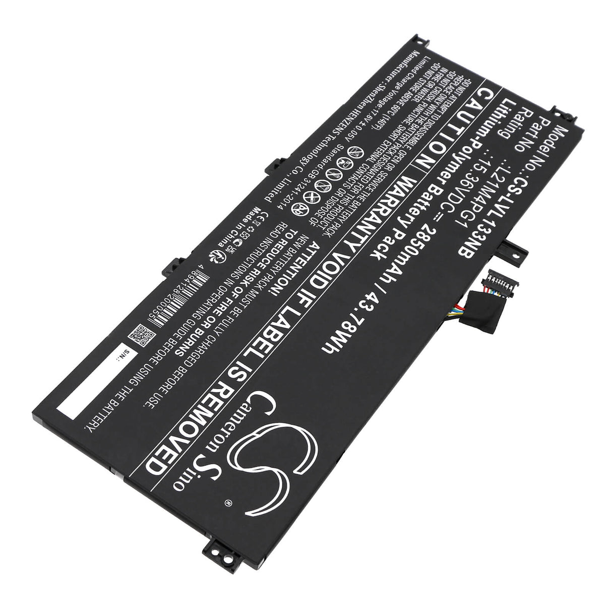 15.36V, Li-Polymer, 2850mAh, Notebook Battery fits Lenovo, Thinkpad L13 Gen 3 21b3004kmy, Thinkpad L13 Gen 3 21b3004weq, 43.78Wh Notebook, Laptop Cameron Sino Technology Limited