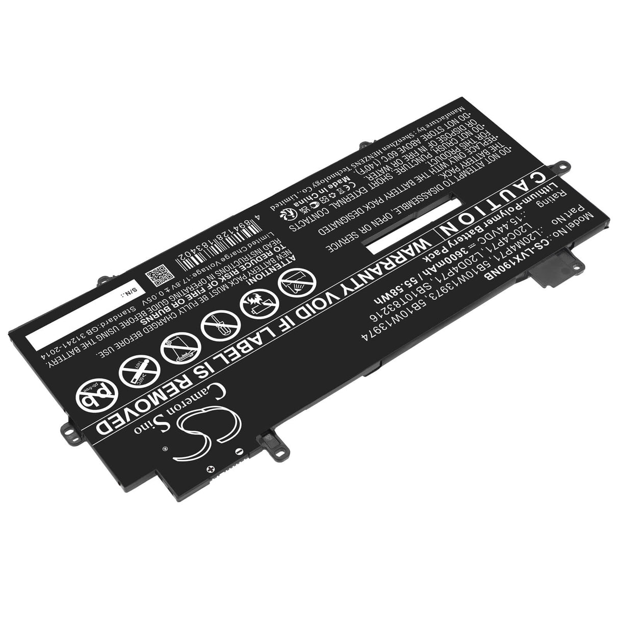 15.44v, Li-polymer, 3600mah, Notebook Battery Fits Lenovo, Thinkpad X1 Carbon G9 20xw002d, 55.58wh Notebook, Laptop Cameron Sino Technology Limited