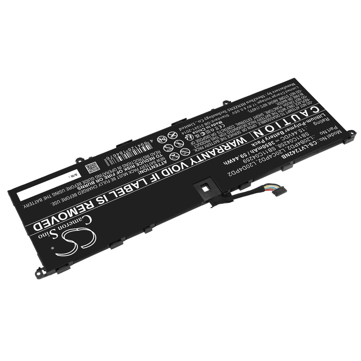 15.44v, Li-polymer, 3850mah, Battery Fits Lenovo, Thinkbook 14p G2 Ach 20yn0003k, 59.44wh Notebook, Laptop Cameron Sino Technology Limited   