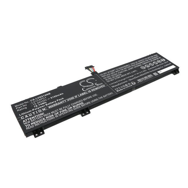15.44v, Li-polymer, 5100mah, Battery Fits Legion 5 15arh7h 82rd0002sb, Legion 5 15arh7h 82rd000huk, 78.74wh Notebook, Laptop Cameron Sino Technology Limited   