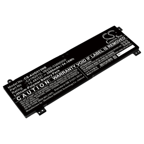 15.48v, Li-polymer, 3500mah, Notebook Battery Fits Asus, Rog Strix G15 G513ih-hn002, Rog Strix G15 G513ih-hn002t, 54.18wh Notebook, Laptop Cameron Sino Technology Limited