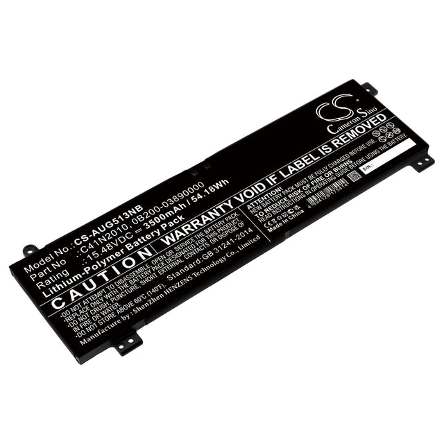15.48v, Li-polymer, 3500mah, Notebook Battery Fits Asus, Rog Strix G15 G513ih-hn002, Rog Strix G15 G513ih-hn002t, 54.18wh Notebook, Laptop Cameron Sino Technology Limited