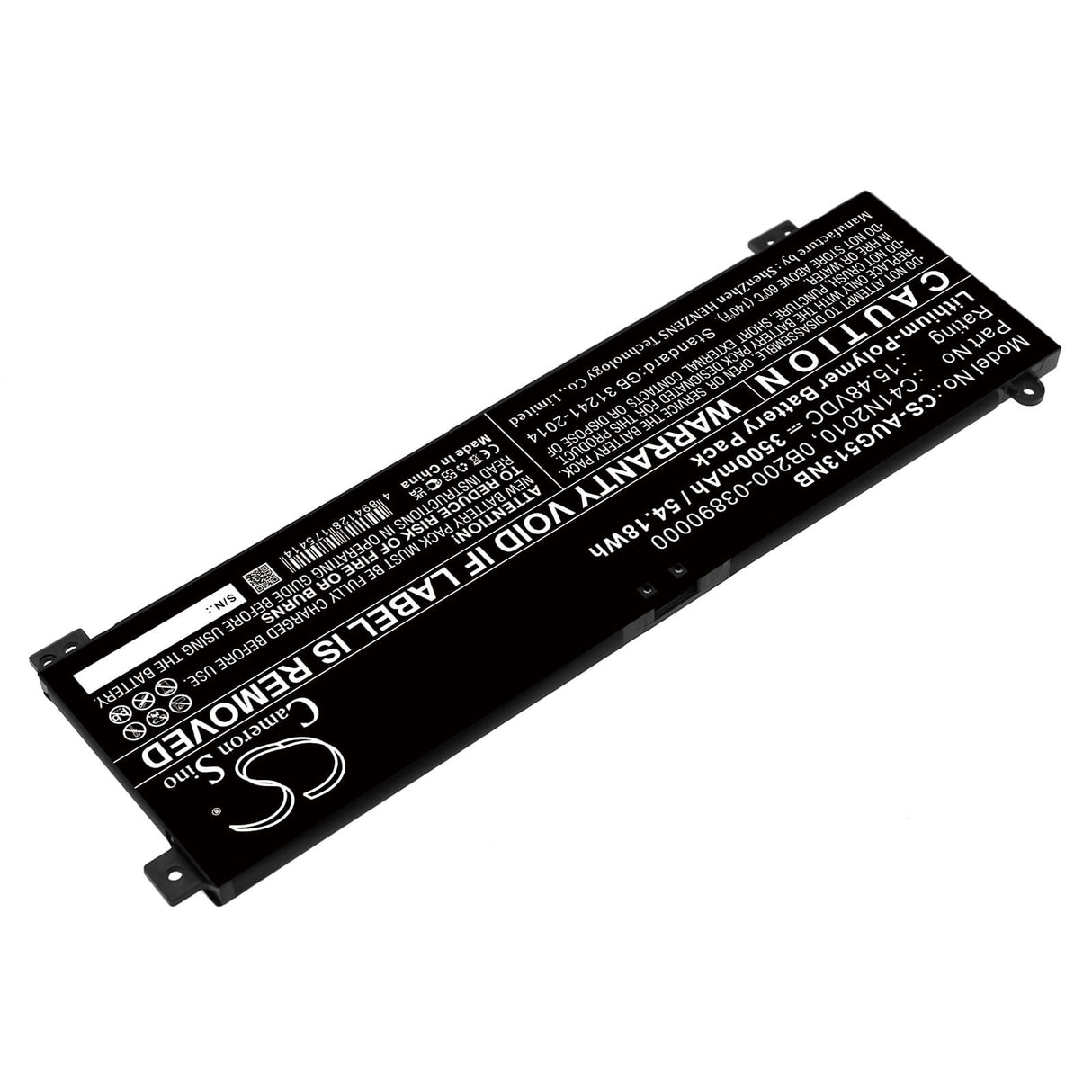 15.48v, Li-polymer, 3500mah, Notebook Battery Fits Asus, Rog Strix G15 G513ih-hn002, Rog Strix G15 G513ih-hn002t, 54.18wh Notebook, Laptop Cameron Sino Technology Limited