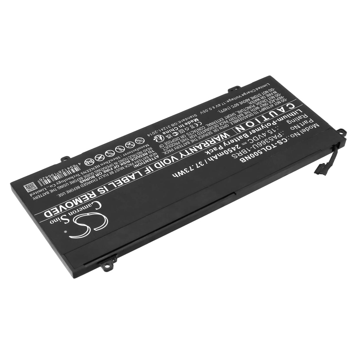 15.4v, Li-ion, 2450mah, Battery Fits Toshiba, Dynabook Satellite Pro L50, Dynabook Satellite Pro L50-g, 37.73wh Notebook, Laptop Cameron Sino Technology Limited