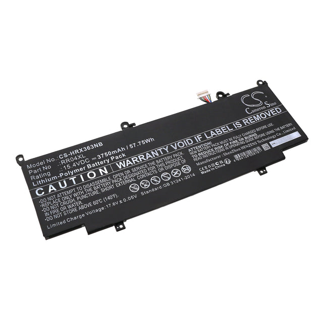 15.4V, Li-Polymer, 3750mAh, Notebook, Laptop battery fits Hp, Spectre X360 13-4107no, Spectre X360 13-4120nl, 57.75Wh Notebook, Laptop Cameron Sino Technology Limited