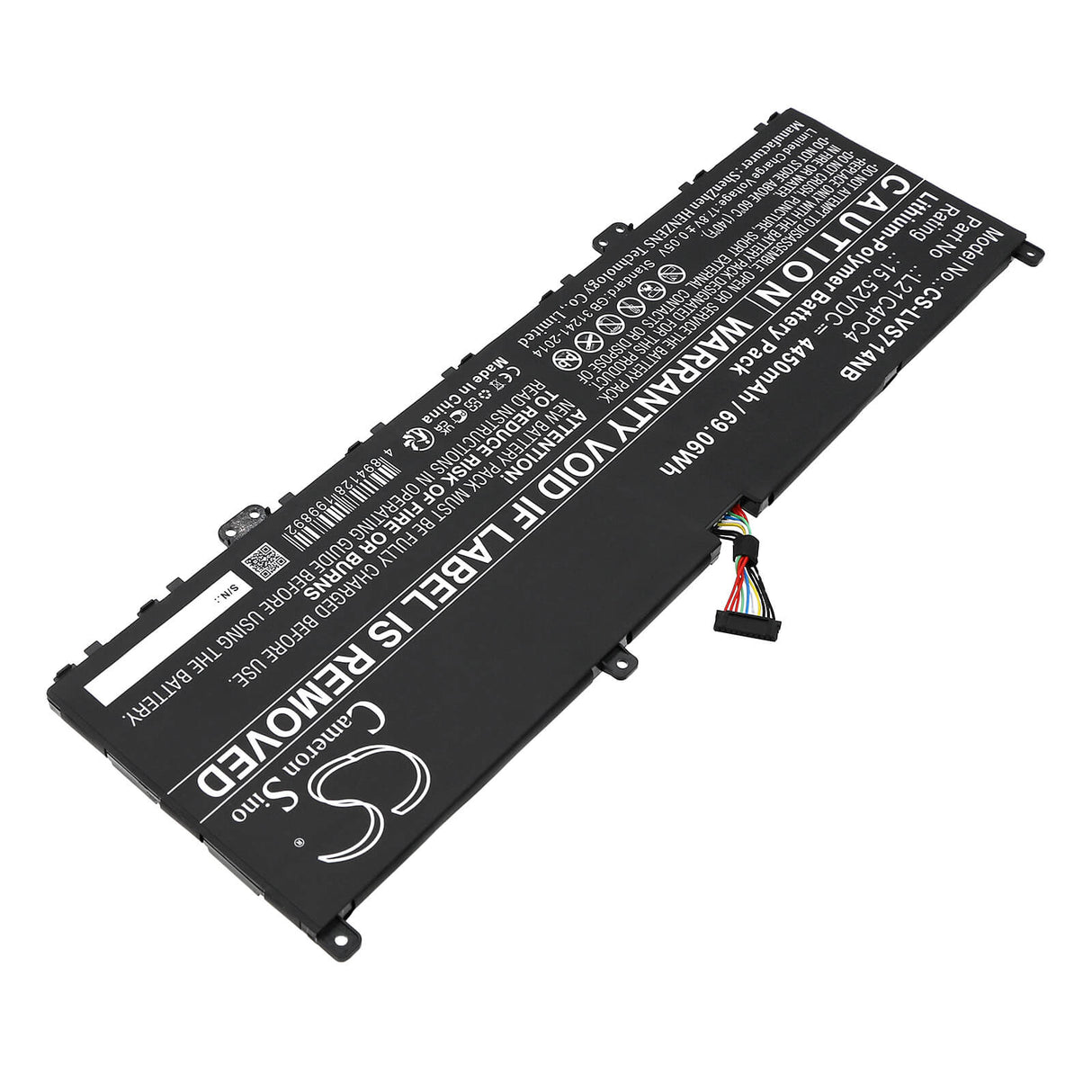 15.52V, Li-ion, 4450mAh, Notebook Battery fits Lenovo, Yoga Slim 7 Pro 14iap7 82sv00a, Yoga Slim 7 Pro 14iap7 82sv00a, 69.06Wh Notebook, Laptop Cameron Sino Technology Limited