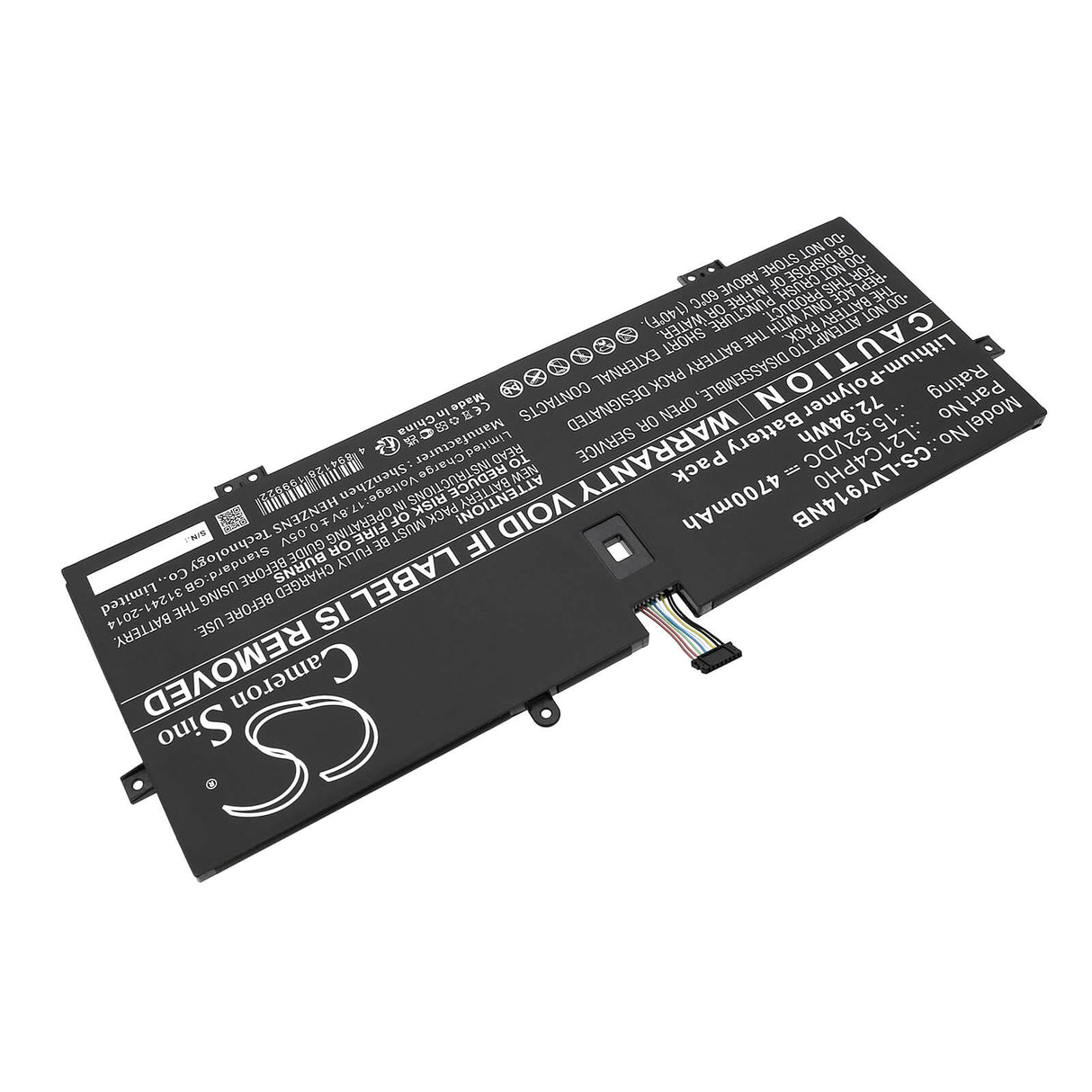 15.52V, Li-Polymer, 4700mAh, Notebook Battery fits Lenovo, 82lu0005sb, 82lu000cmj, 72.94Wh Notebook, Laptop Cameron Sino Technology Limited