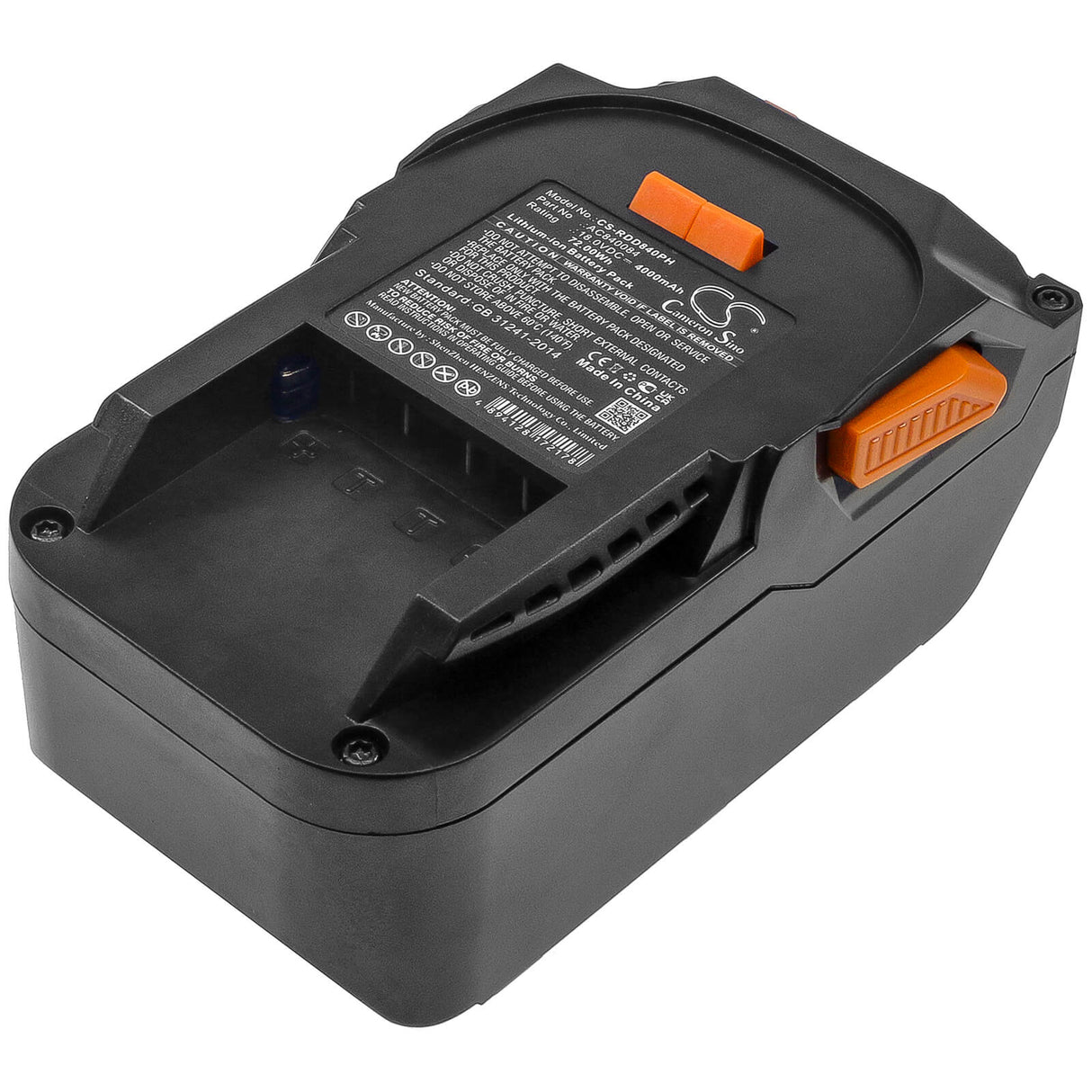 18.0v, 4000mah, Li-ion Power Tools Battery Fit's Ridgid, 130383001, 130383025, 130383028, 72.00wh Power Tools Cameron Sino Technology Limited (Power Tools)