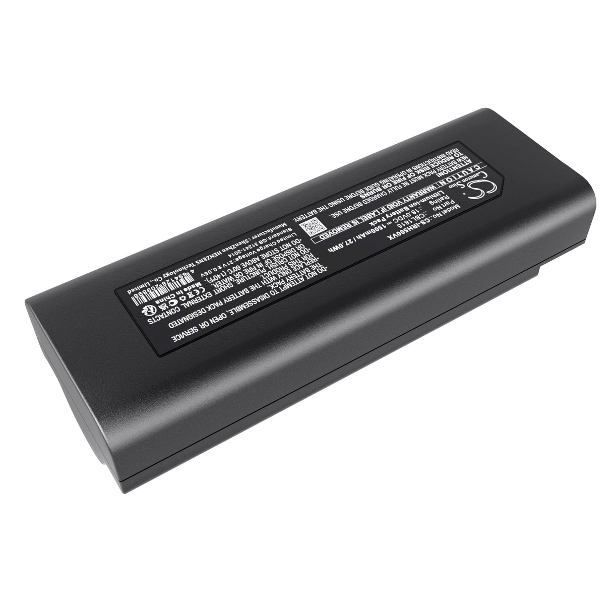 18.0V, Li-ion, 1500mAh, Vacuum battery fits Iris Ohyama, Ic-sldcp12, Ic-sldcp5, 27.0Wh Vacuum Cameron Sino Technology Limited