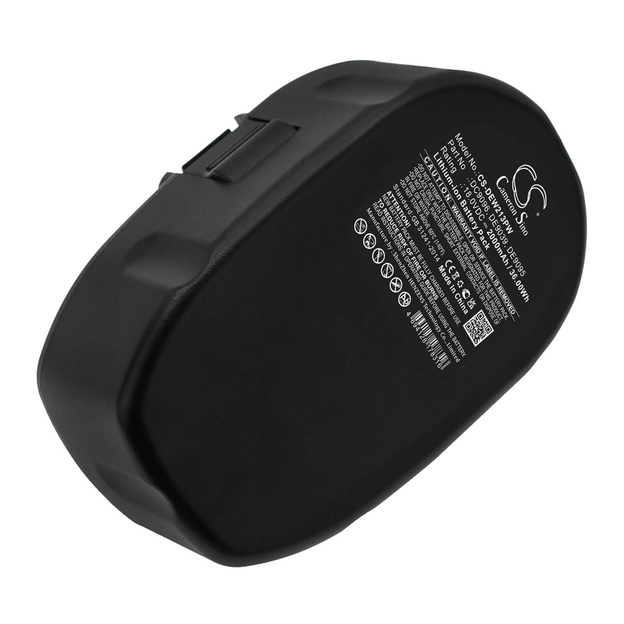 18.0V, Li-ion, 2000mAh, Power Tools battery fits Dewalt, Dc9096, Dc020, Dc212, 36Wh Power Tools Cameron Sino Technology Limited (Power Tools)