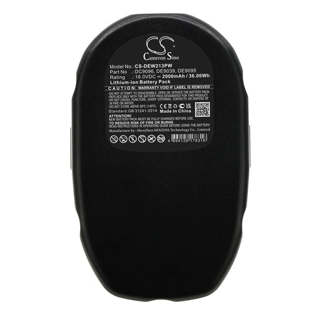 18.0V, Li-ion, 2000mAh, Power Tools battery fits Dewalt, Dc9096, Dc020, Dc212, 36Wh Power Tools Cameron Sino Technology Limited (Power Tools)
