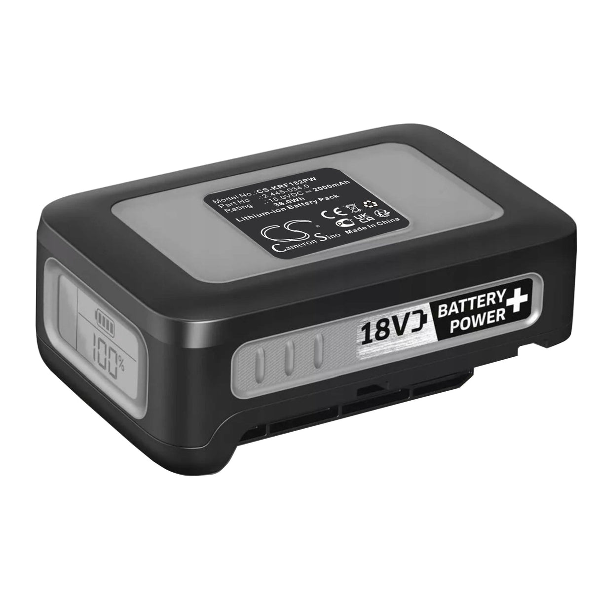 18.0V, Li-ion, 2000mAh, Gardening Tools battery fits Karcher, 2.445-034.0, 14442420, 18-36 Cordless 18v Push Lawnmo, 36.0Wh Gardening Tools Cameron Sino Technology Limited (Power Tools)