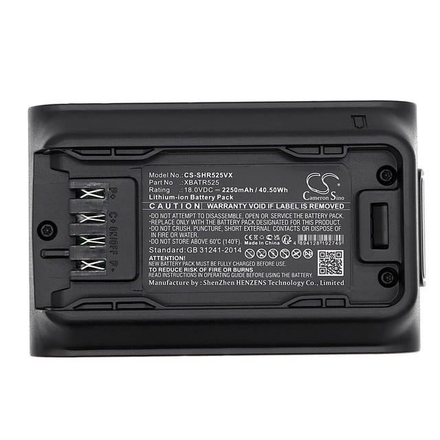 18.0V, Li-ion, 2250mAh, Vacuum battery fits Shark, Iw3120, Detect Pro, Iw1111, 40.50Wh Vacuum Cameron Sino Technology Limited