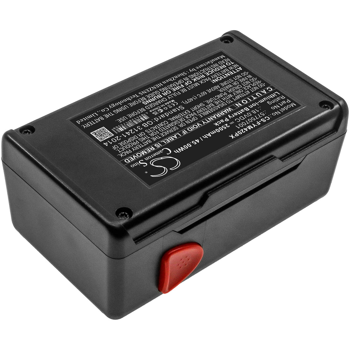 18.0V, Li-ion, 2500mAh, Gardening Tools battery fits Flymo, 577507001, Contour Cordless Xt, Easicut 420, 45.00Wh Gardening Tools Cameron Sino Technology Limited (Power Tools)