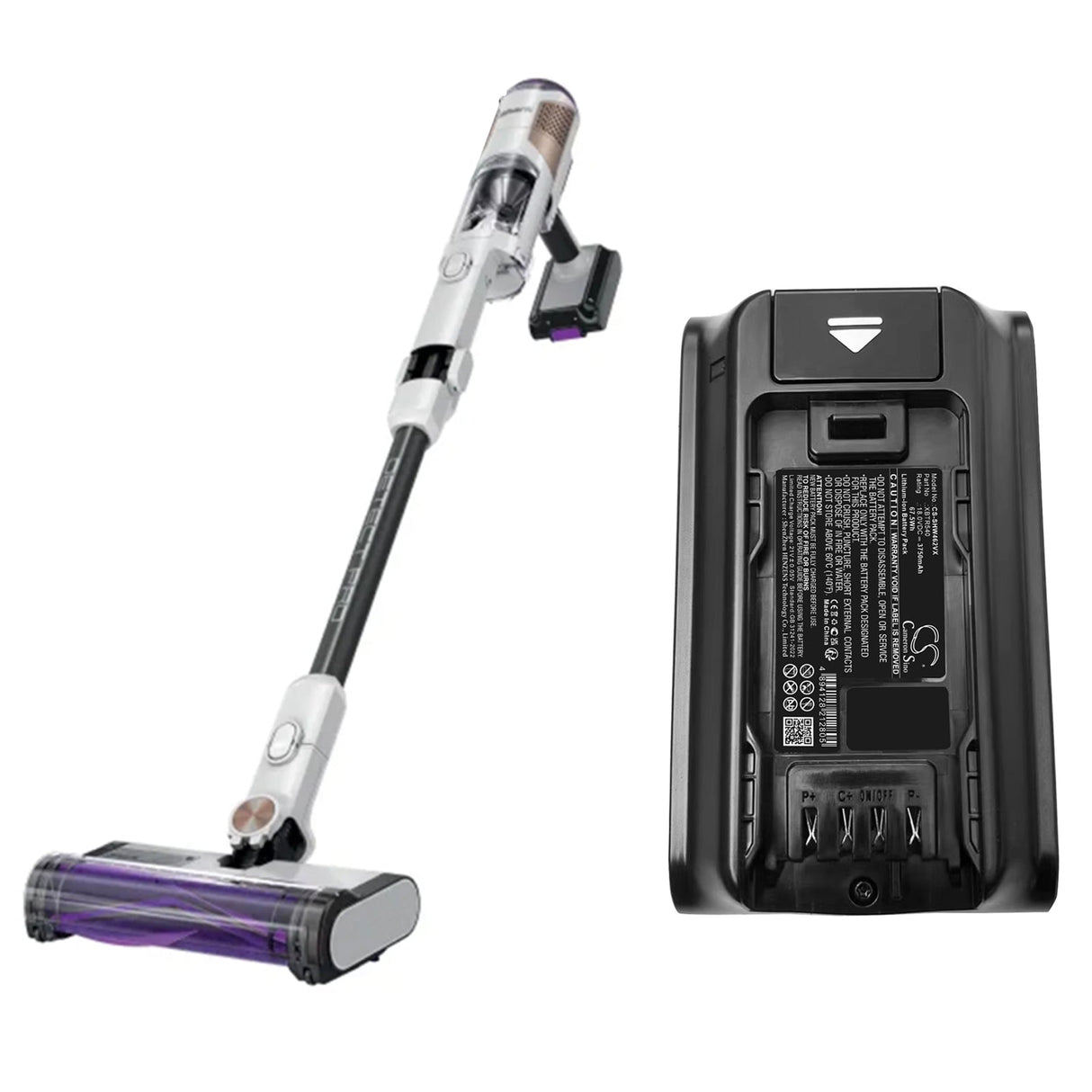 18.0V, Li-ion, 3750mAh, Vacuum battery fits Shark, Iw4624, Iw4625, 67.5Wh Vacuum Cameron Sino Technology Limited
