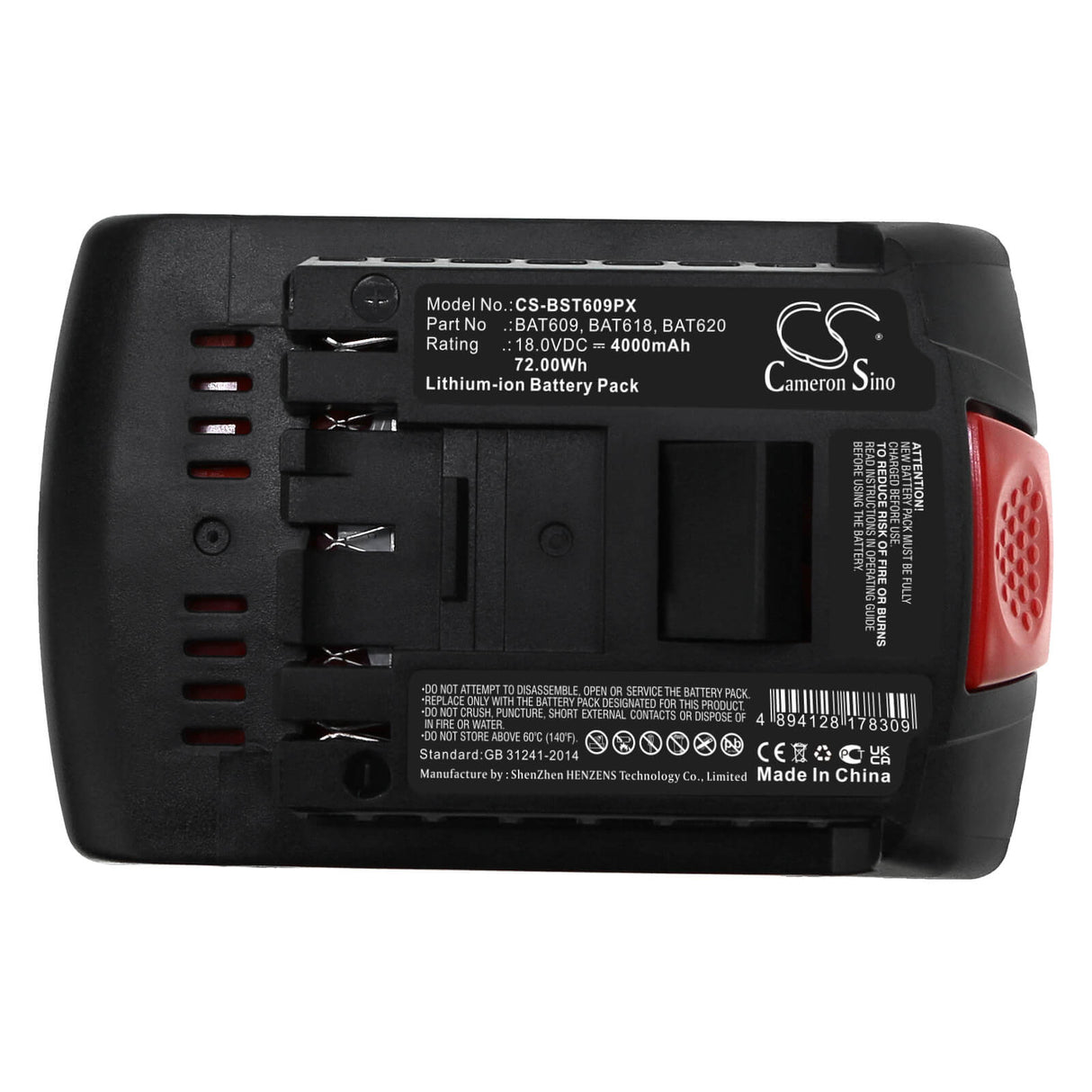 18.0V, Li-ion, 4000mAh, Power Tools battery fits Bosch, 2 607 336 091, 17618, 17618-01, 72Wh Power Tools Cameron Sino Technology Limited (Power Tools)