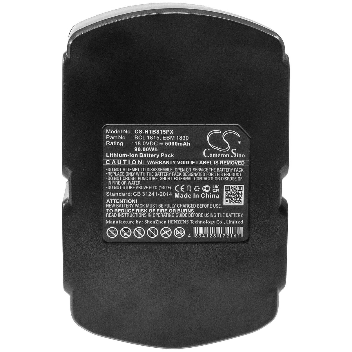 18.0V, Li-ion, 5000mAh, Power Tools battery fits Hitachi, 326240, C 18dl, C 18dlx, 90Wh Power Tools Cameron Sino Technology Limited (Power Tools)