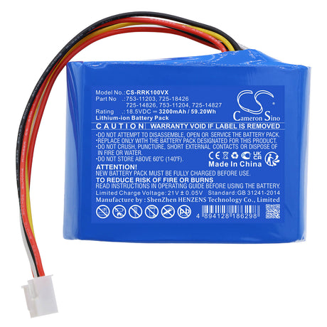 18.5V, Li-ion, 3200mAh, Lawn Mowers battery fits Robomow, Cubcadet, 725-14826, Xr5 1000, Xr5 1000 2021, 59.20Wh Lawn Mowers Cameron Sino Technology Limited