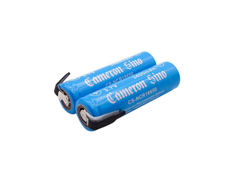 18650 Lithium Ion Battery For pack building, 2pcs per Pack With reverse solder tabs 3.7v, 3400mah - 12.58wh 18650 Cameron Sino Technology Limited
