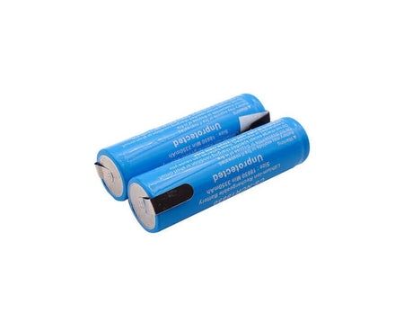 18650 Lithium Ion Battery For pack building, 2pcs per Pack With reverse solder tabs 3.7v, 3400mah - 12.58wh 18650 Cameron Sino Technology Limited