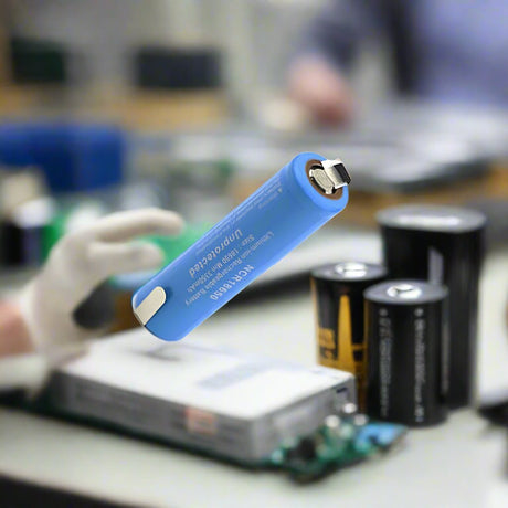 18650 Lithium Ion Battery For pack building, 2pcs per Pack With reverse solder tabs 3.7v, 3400mah - 12.58wh 18650 Cameron Sino Technology Limited