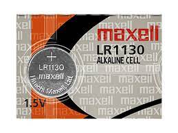 189 - Lr1130 1.5 Volt Alkaline Battery Replacement (Card of 10) Coin Cell Batteries Maxell   