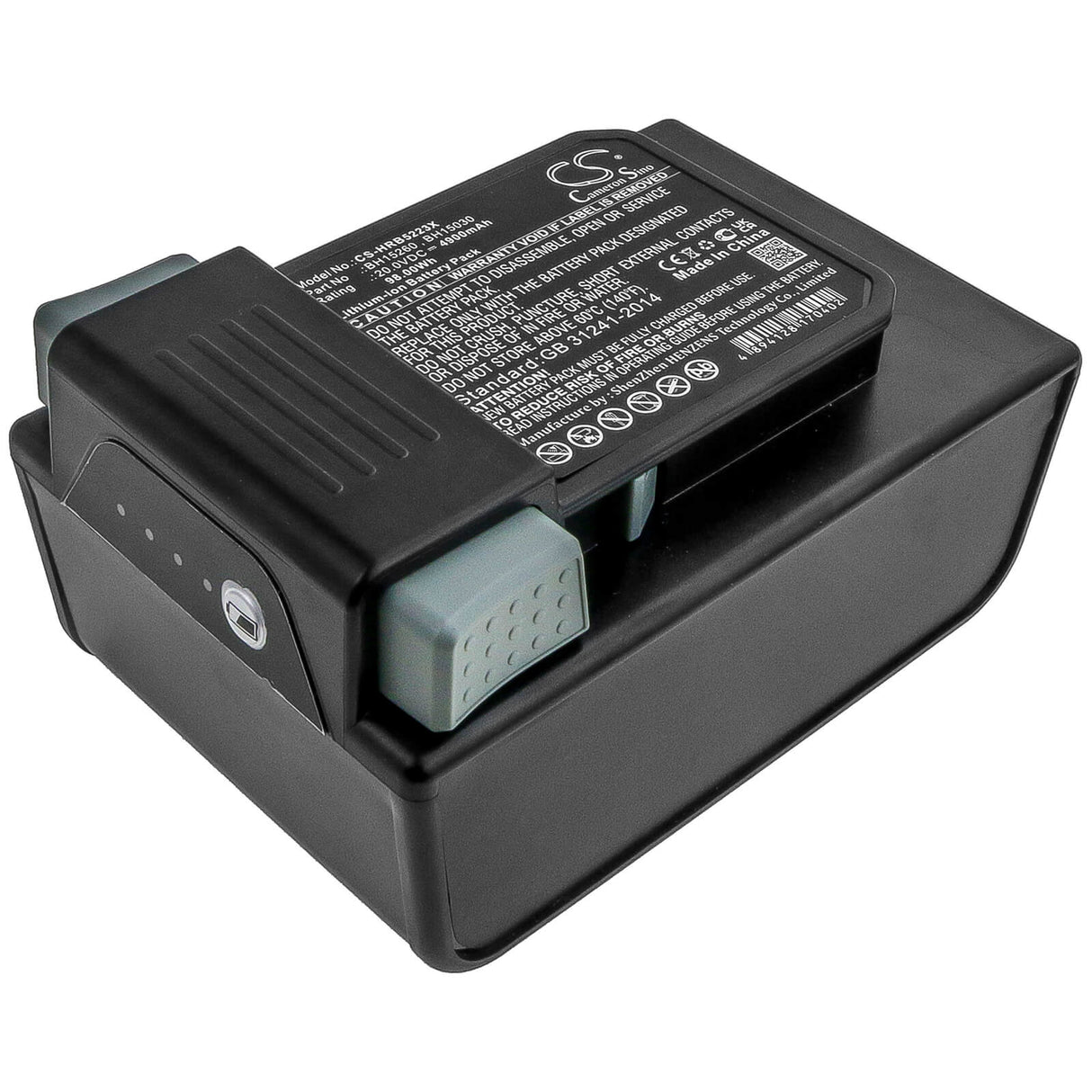 20.0V, Li-ion, 4900mAh, Vacuum battery fits Hoover, Vax, B07q3shzl3, B07q6zhx5r, B07q9mdwqh, 98.00Wh Vacuum Cameron Sino Technology Limited