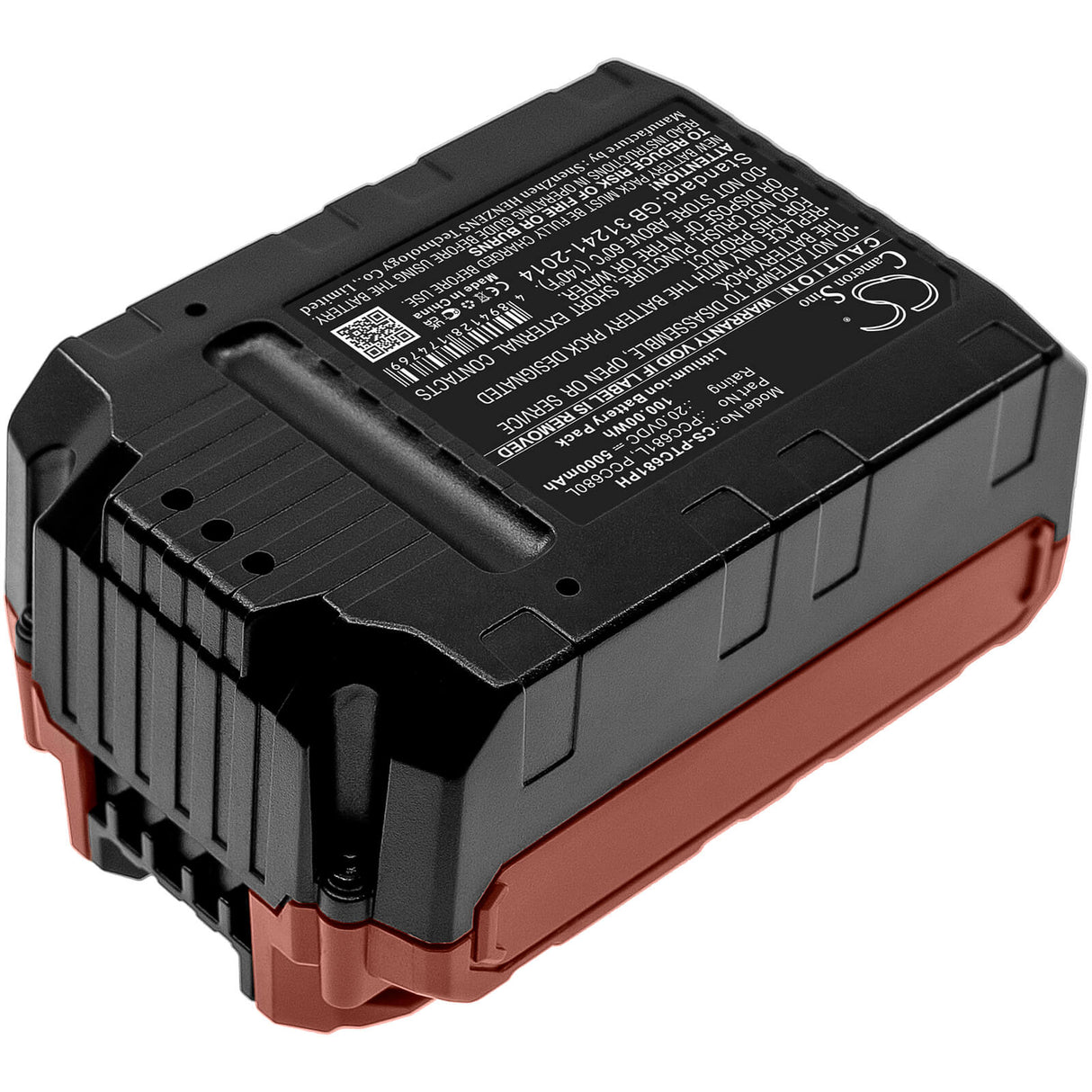 20.0V, Li-ion, 5000mAh, Power Tools battery fits Stanley, Black & Decker, Porter Cable, Fmc687l, Asd18 Typ 1, Asd18 Typ 2, 100Wh Power Tools Cameron Sino Technology Limited (Dangerous Goods)