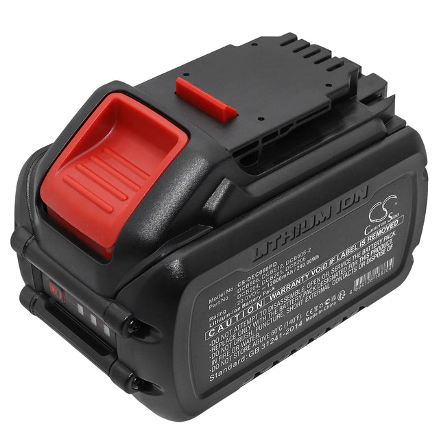 20.0V, Li-ion, 12000mAh, Power Tools battery fits Dewalt, Dcb102, 120v Max, 12v Max Li-ion, 240Wh Power Tools Cameron Sino Technology Limited (Dangerous Goods)